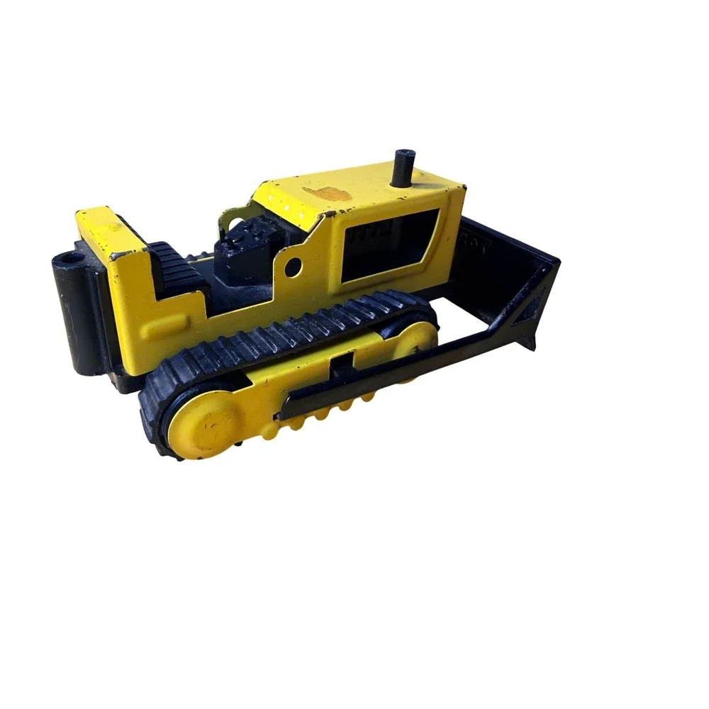 Tonka Bulldozer VTG 1970s‎ Pressed Steel Yellow Black Construction Nostalgic Toy